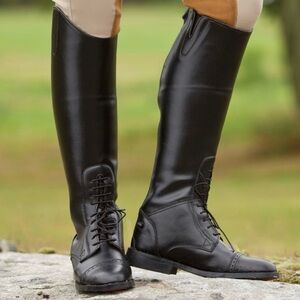 Equistar All Weather Child's Field Boot Black Size 4 Good Condition